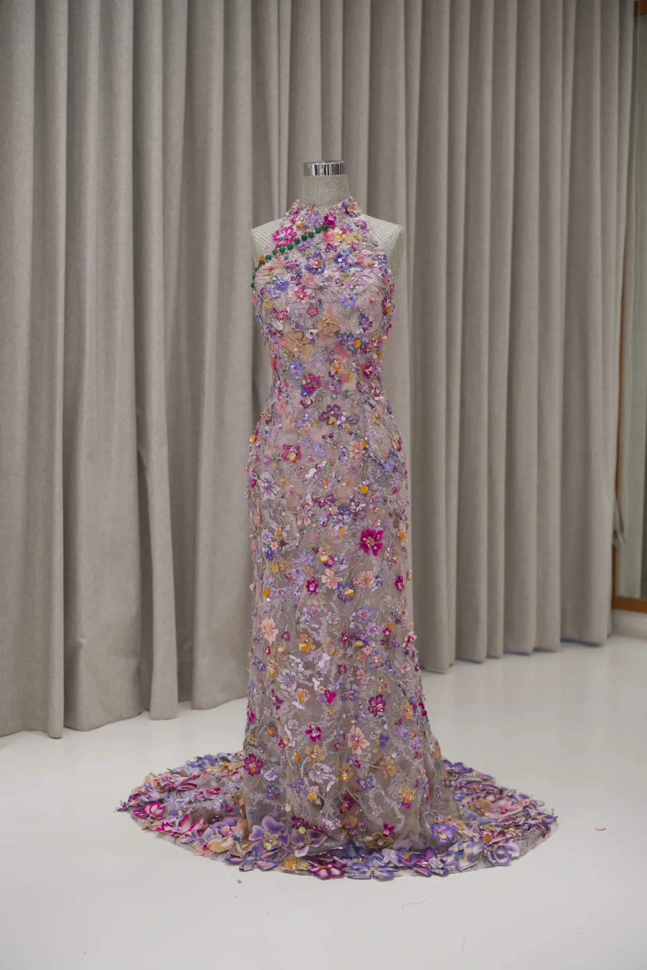 Angelica - Cheongsam in Pink/Purple