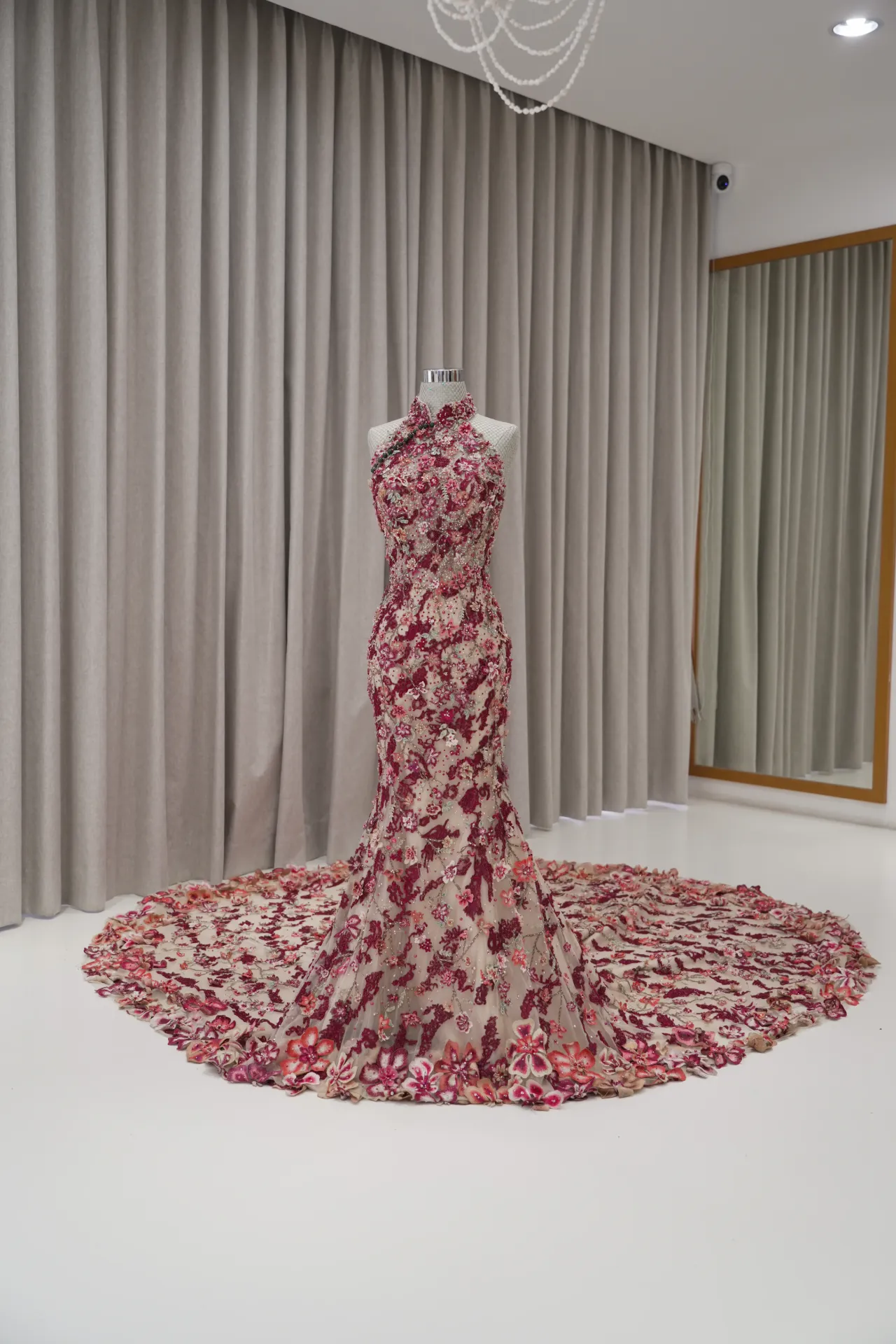 Abelia - Cheongsam in Red