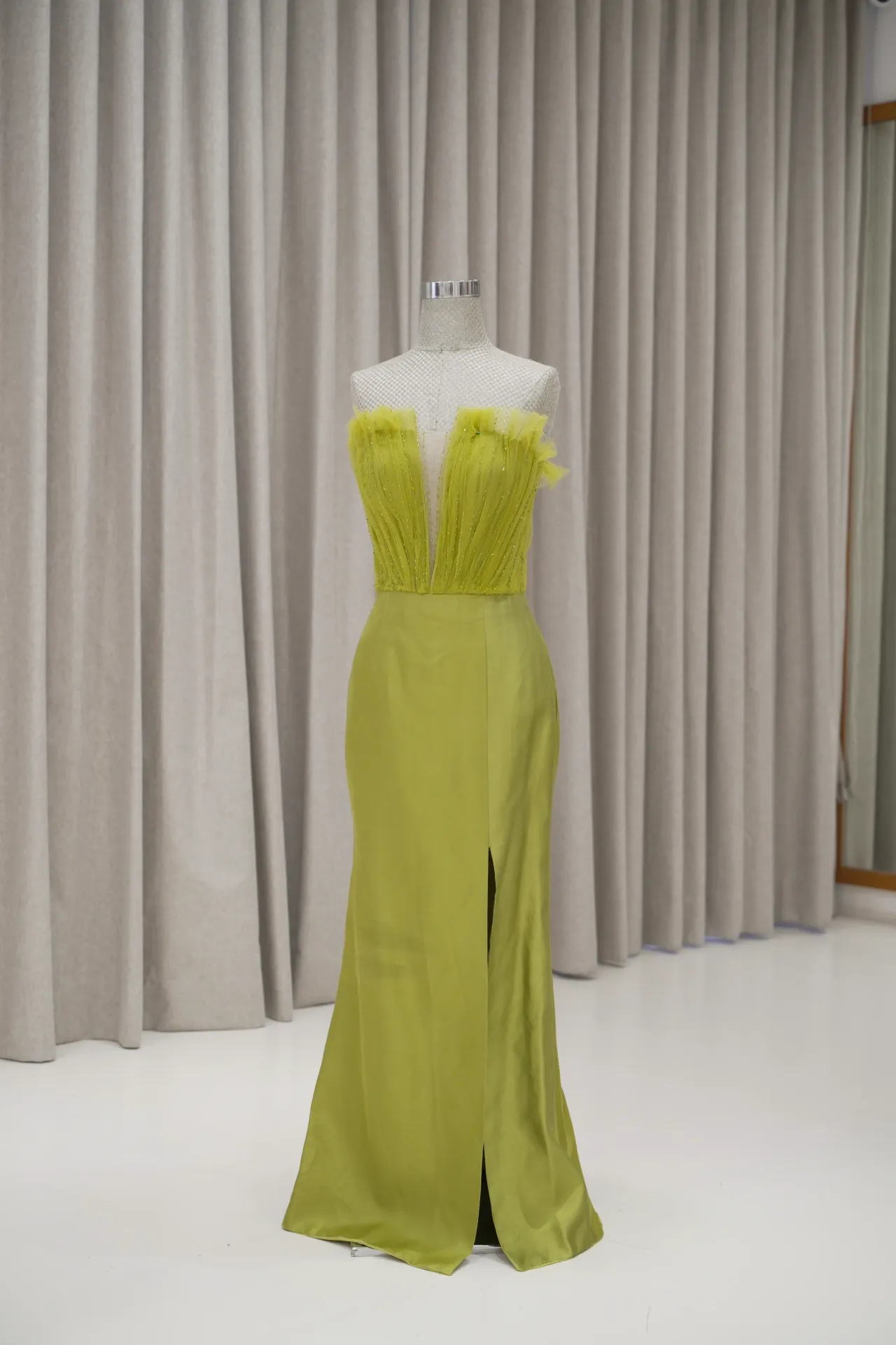 Maggie - Tulle Lime Party Dress